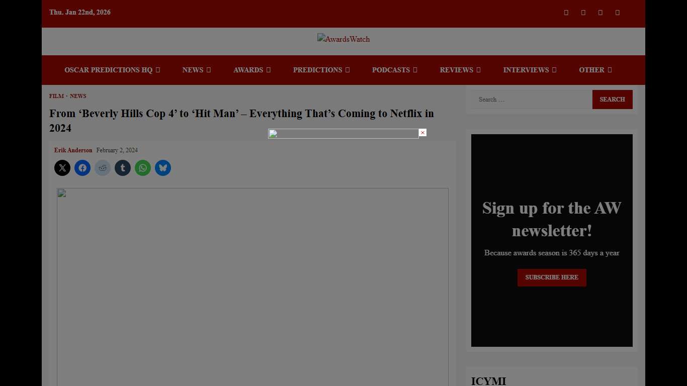 AwardsWatch - From ‘Beverly Hills Cop 4’ to ‘Hit Man’ – Everything That’s Coming to Netflix in 2024